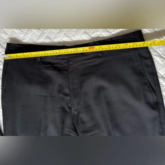 Armani Traditional Stylish Classic Navy Men 42R 36x30 2 Piece Suit Grad Prom - Picture 7 of 8